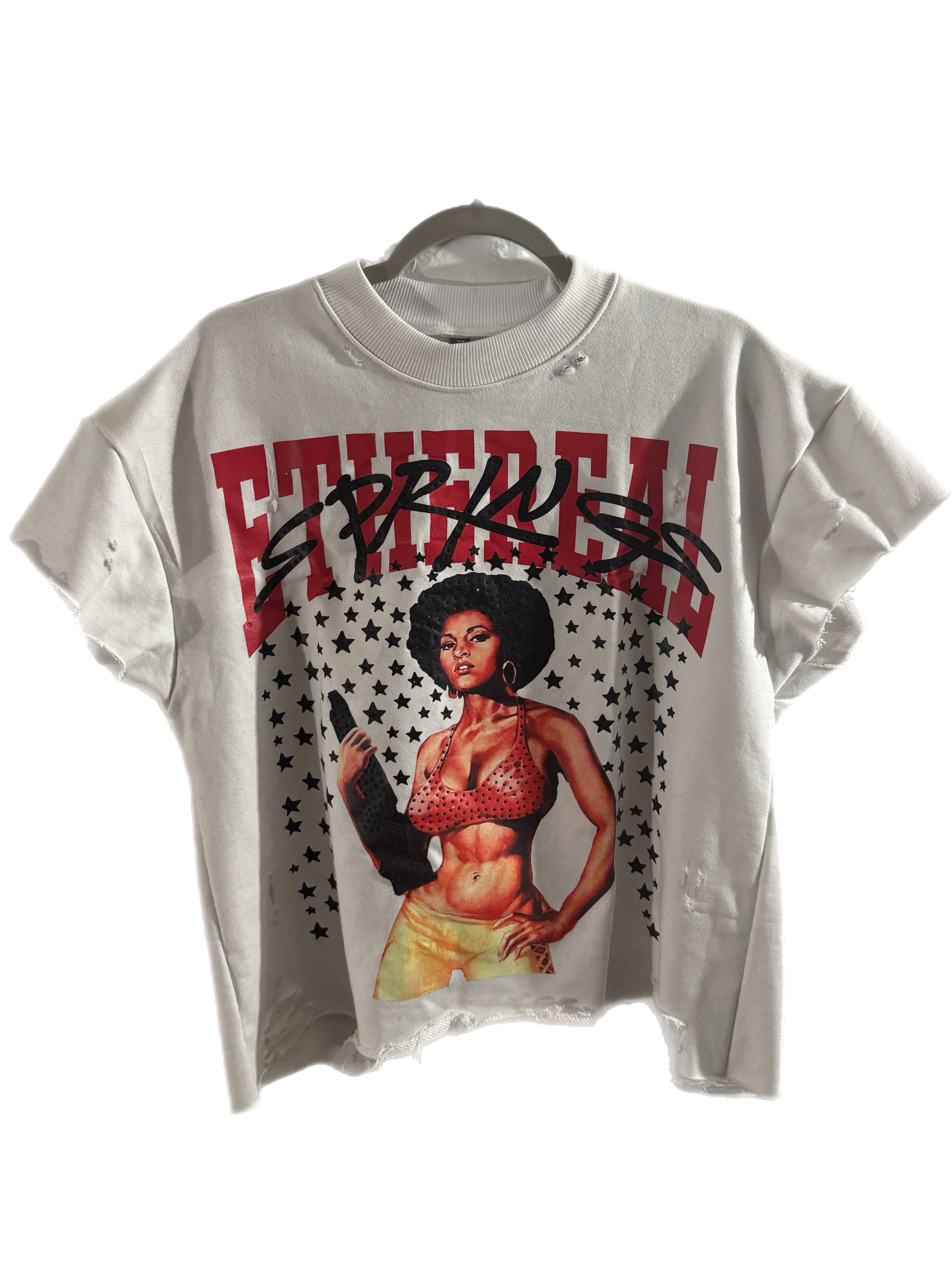 WHITE PAM GRIER CUTOFF