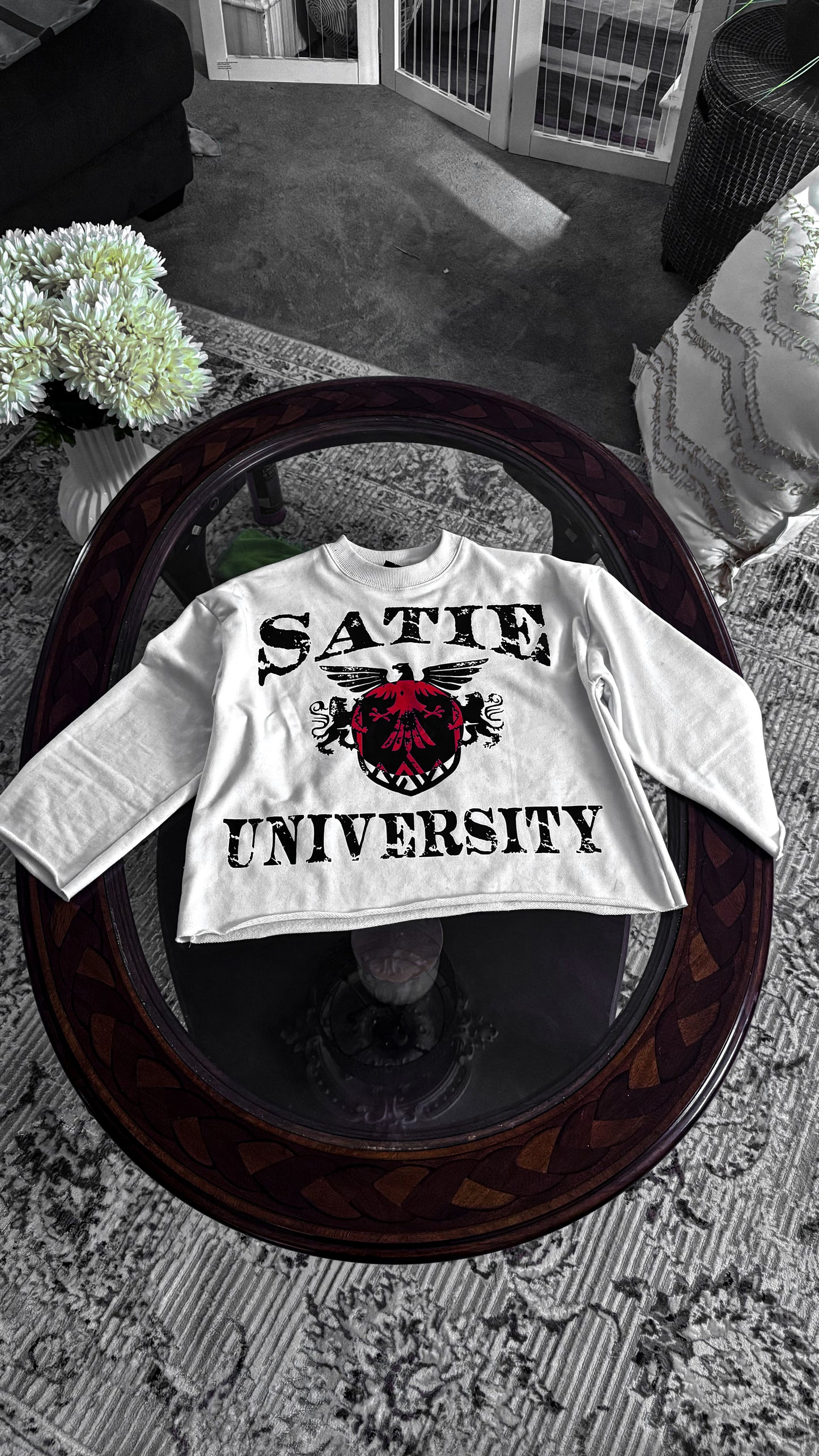 UNIVERSITY WHITE HOCKEY SHIRT