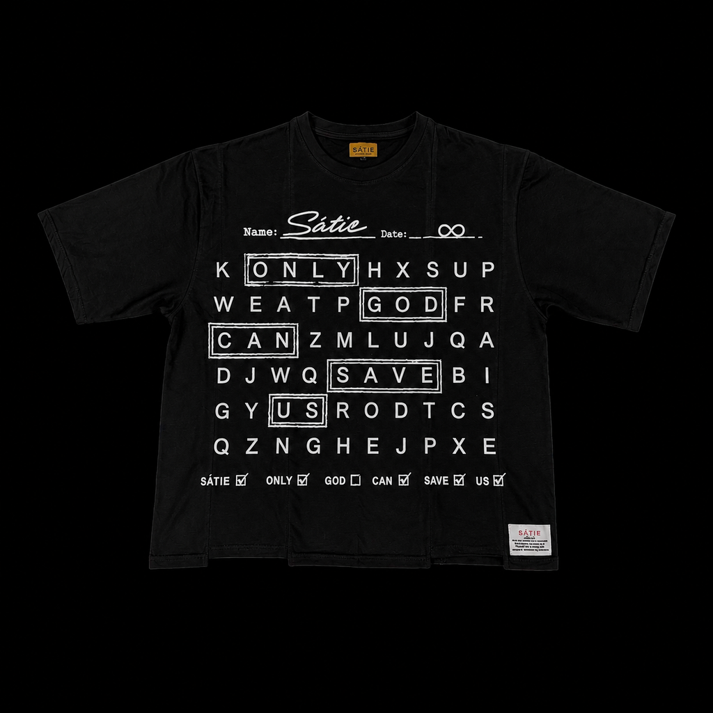 Black Only God Can Save Us Tee