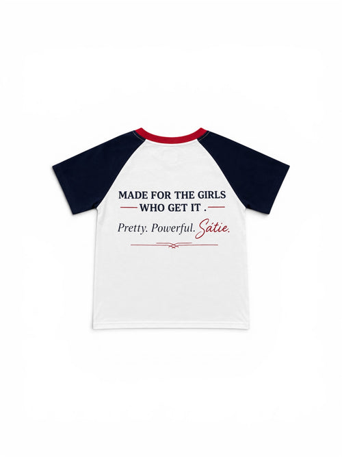 "Satie" Lollipop Raglan Baby Tee — product image